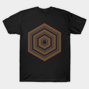 Retro Hex Lines T-Shirt